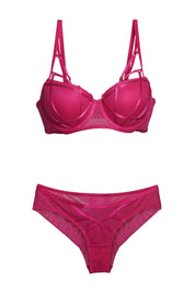 BELLAGIO Strappy Mesh Bikini Panty PSET BP0002-FUCHSIA