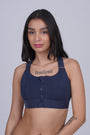 AXTZH Full Coverage Women’s Sports Bra – Perfect Blend of Strength, Comfort, and Style X0839-NAVY-CP120