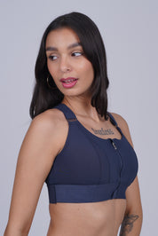 AXTZH Full Coverage Women’s Sports Bra – Perfect Blend of Strength, Comfort, and Style X0839-NAVY-CP120