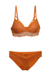 AXTZH Sheer Lace Edge Panty PSET AP9001-MUSTERD