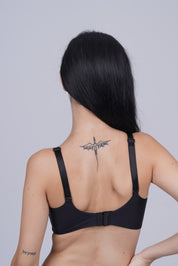 TRIUMPH Soft Touch Wire-Free Bra with Delicate Lace Neckline for Effortless Style 100I631-BLACK 04