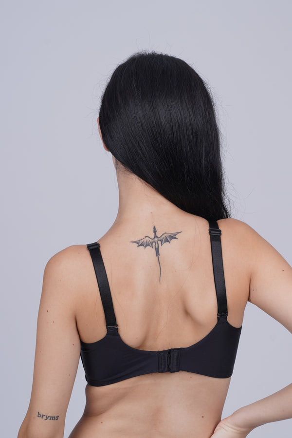 TRIUMPH Soft Touch Wire-Free Bra with Delicate Lace Neckline for Effortless Style 100I631-BLACK 04