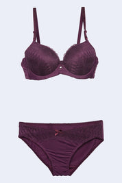 AXTZH Lace Waist Bikini Panty PSET AP2324-DRESSBERRY