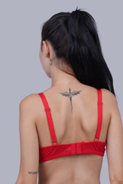 BELLAGIO One-piece bra paired with matching panty BB1002-CRIMSON-DN102