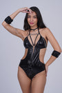 AXTZH Midnight Temptation Bodysuit nightwear  X0225-BLACK-BS1P
