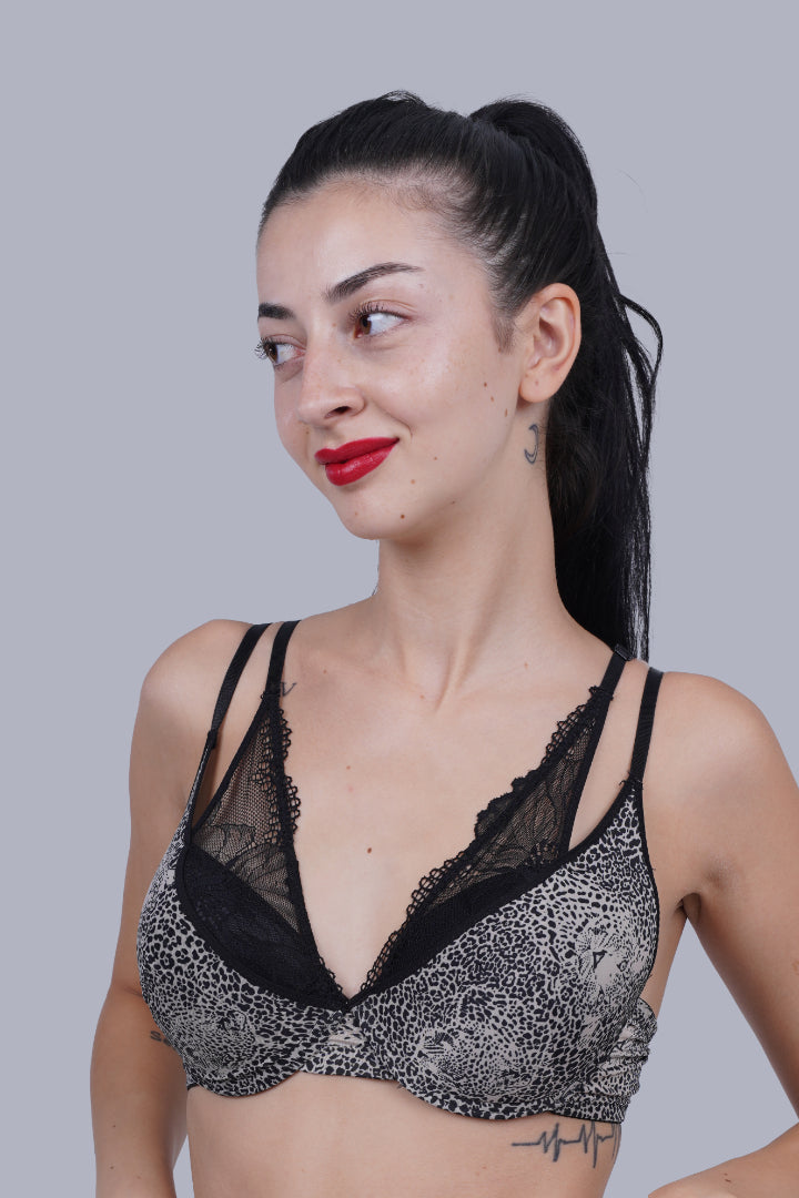 AXTZH BRA Elevate Support Set – focuses on support and lift with style AB1962-BLKLEO-DP102