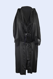AXTZH Midnight Serenity Nightwear-X9565-BLACK-F11S