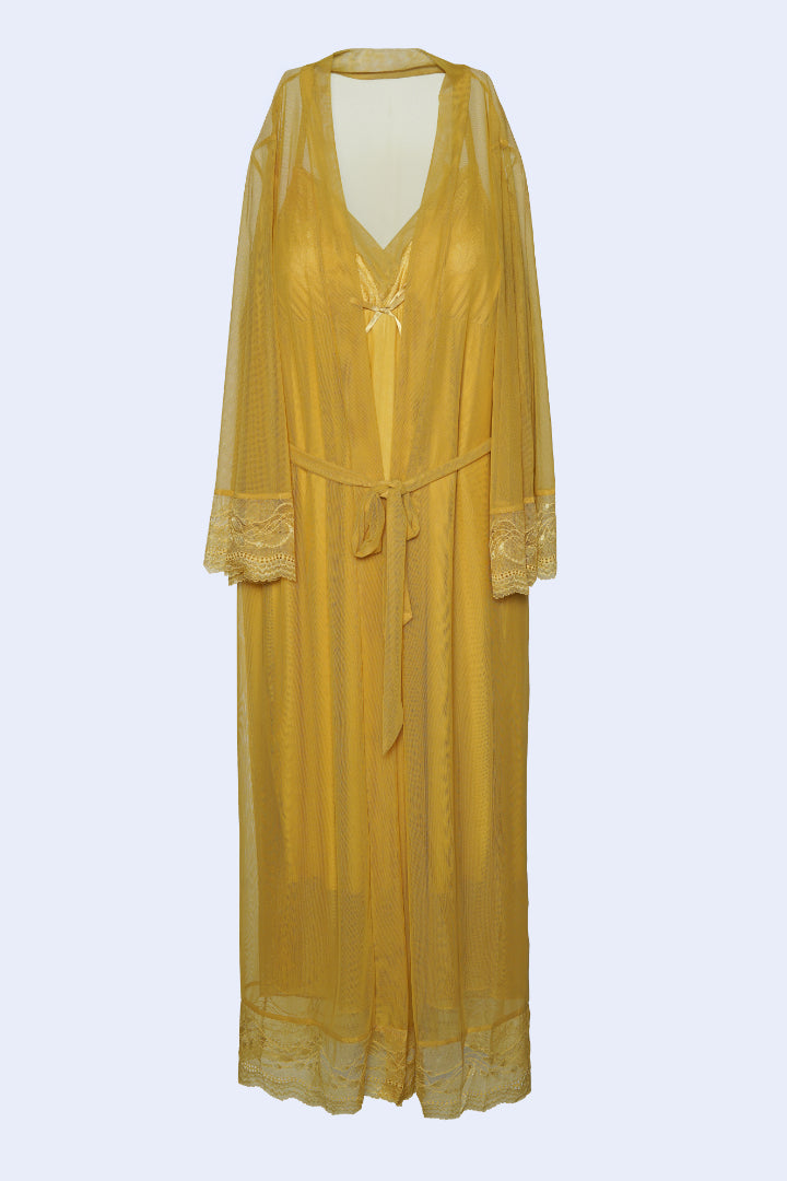 AXTZH Golden Hour Two-Piece Nightwear X0192-CANARY-F11N