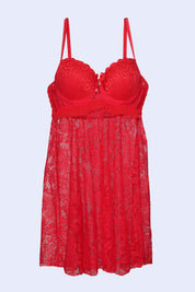 AXTZH Lacy Dreamy Nightwear Set NW X0825-RED-F11N