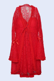AXTZH Lacy Dreamy Nightwear Set NW X0825-RED-F11N