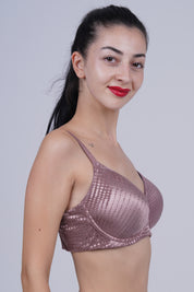 TRIUMPH Stylishly Textured Bra with Adjustable Straps and Modern Detailing- 110I783-UD