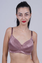 TRIUMPH Stylishly Textured Bra with Adjustable Straps and Modern Detailing- 110I783-UD