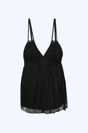 AXTZH Moonlit Charm Nightwear X0269-BLACK-NSL3PMO