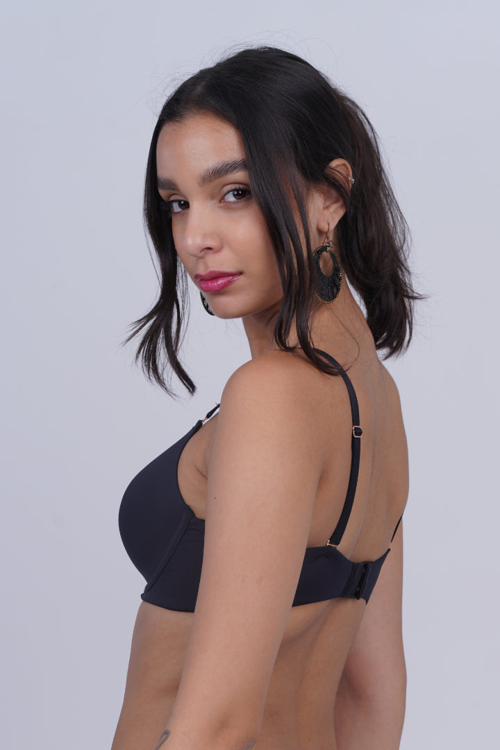 TRIUMPH Padded Underwire Bra with Modern Keyhole Detail and Sleek Contours-123I583-BLACK 04