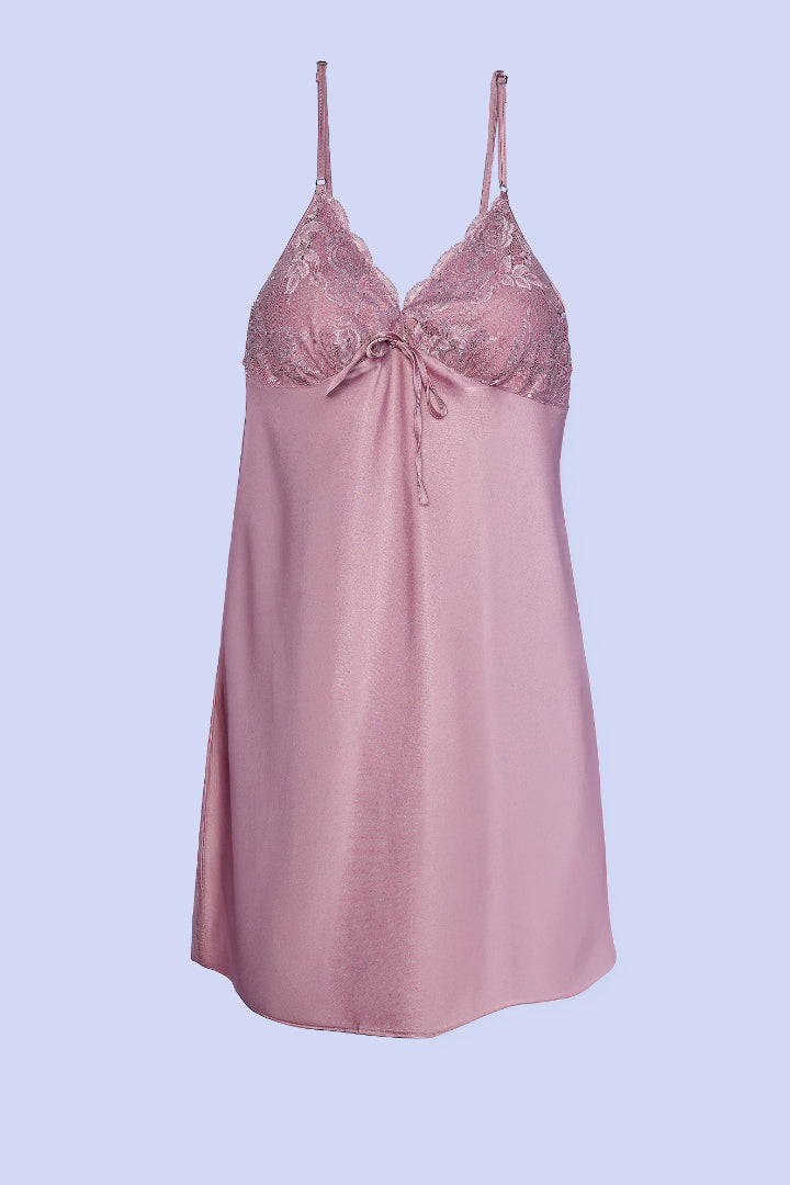 ANGELS Satin Lace Nightwear Set FASHION NW AG2222-BLUSH-F11S