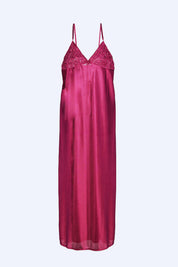 ANGELS Satin Lace Long Nightwear Set FASHION NW AG1814-ONION-F22L