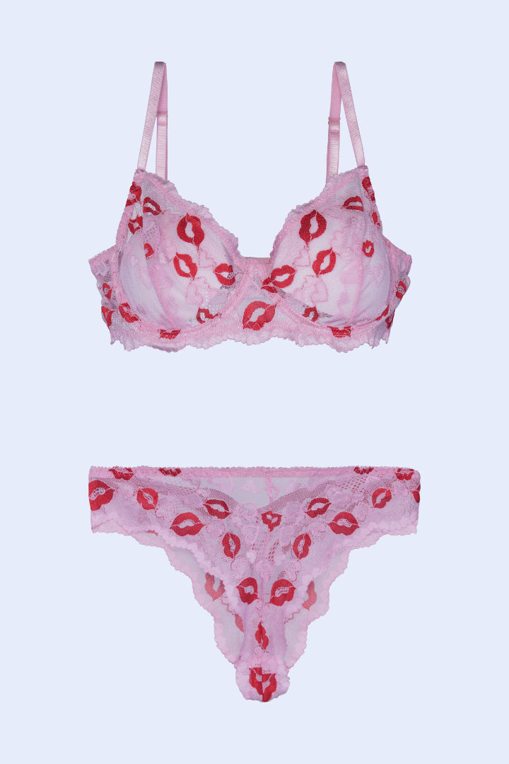 BELLAGIO Secret Bloom Lingerie Set BP0029-PINPR