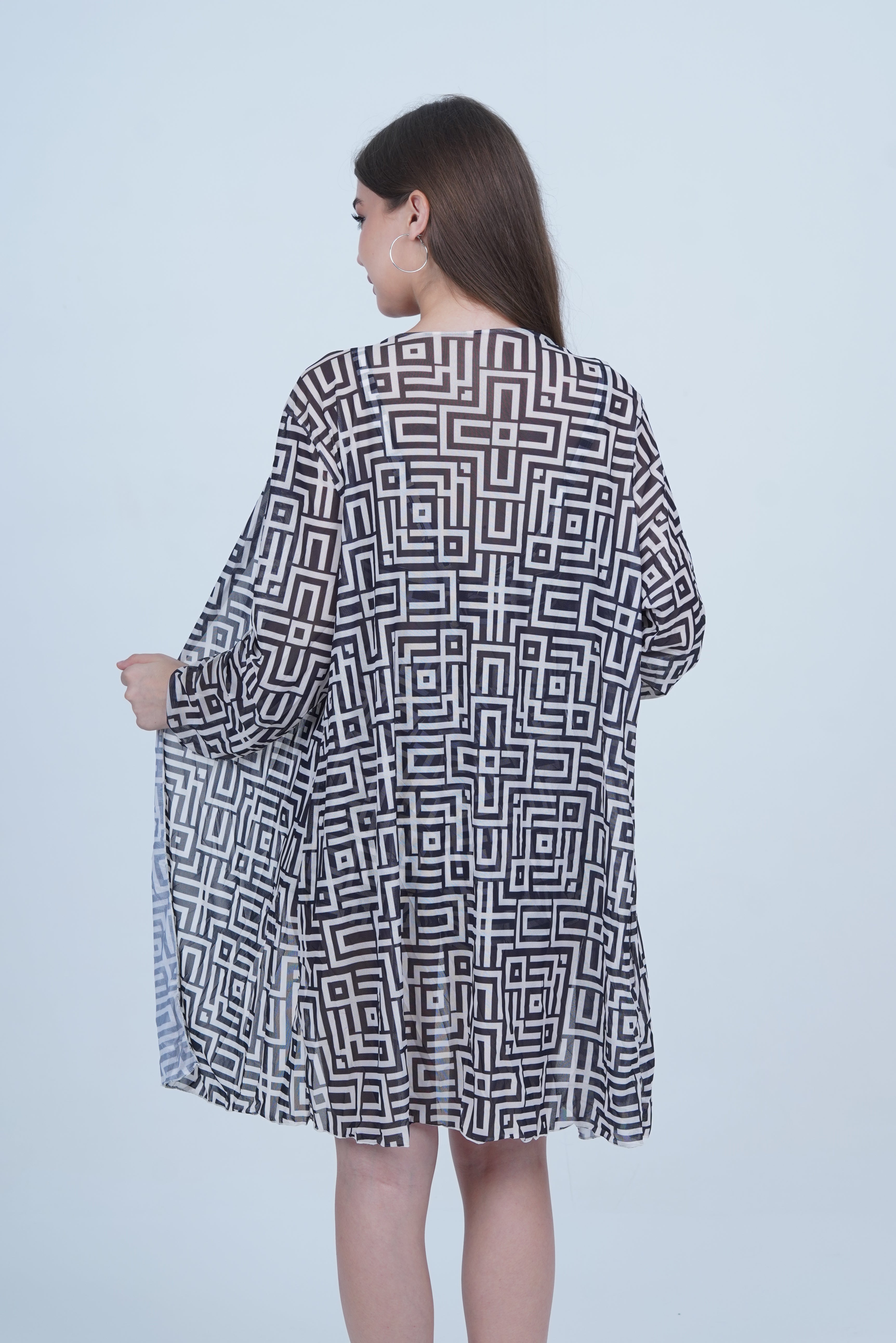 AXTZH Chic and Modern Swimwear Ensemble with Coordinated Pieces for Poolside and Beachwear X8859-BLKPR-3PS