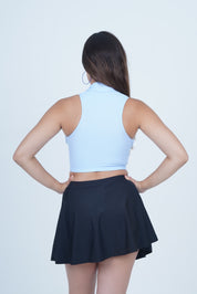 AXTZH Modern Curve Cut 2-Piece Swim Set X2357-BLUE-2PF