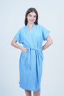 AXTZH Effortless and Sexy Towel Nightwear for Women with Adjustable Tie and Relaxed Fit XBROBEPRCOT-IRIS
