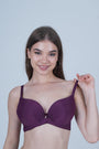 AXTZH Padded Bra for Women – Stylish One-Piece with Enhanced Shape and Gentle Comfort  AB0009-WINE-DP401