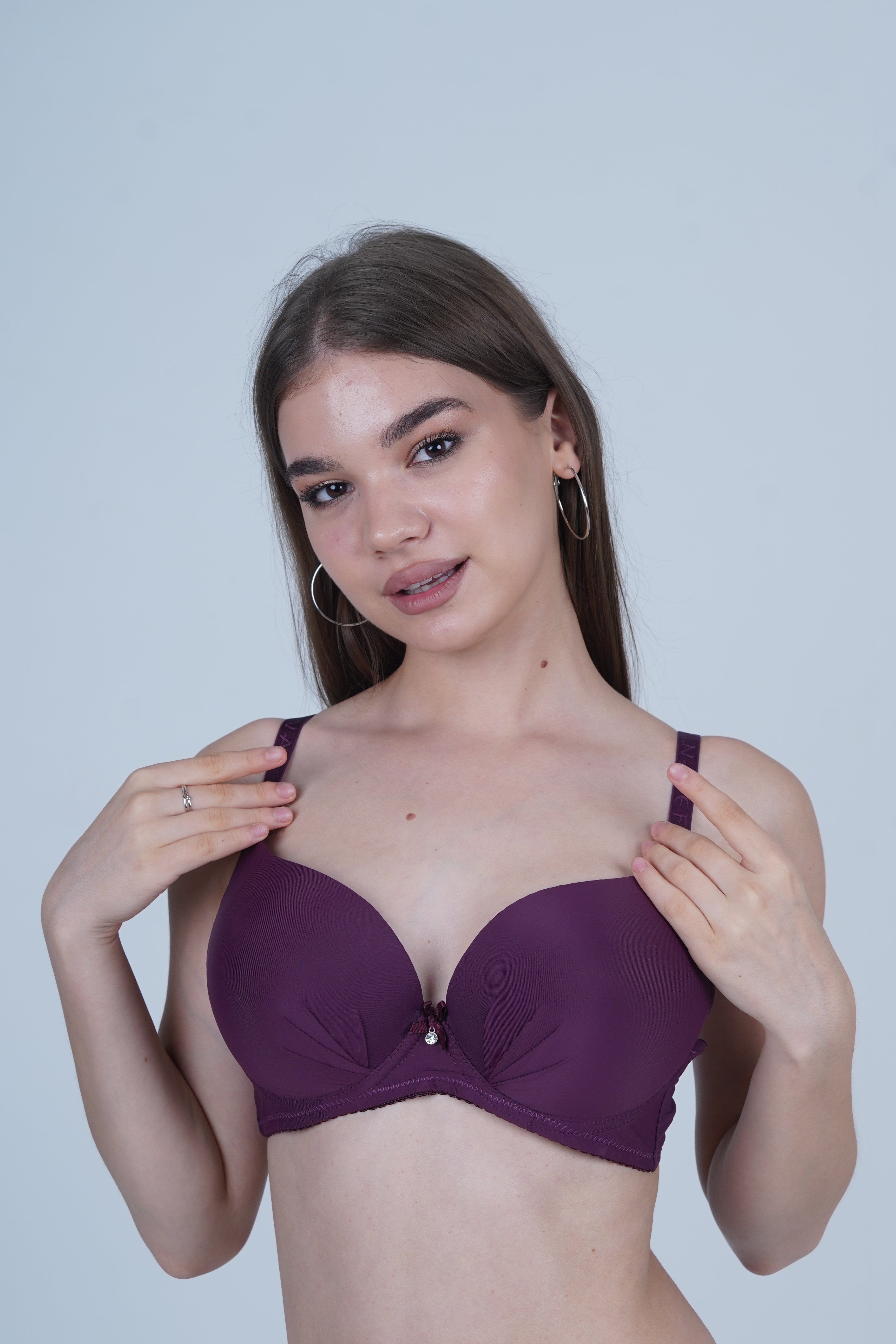 AXTZH Padded Bra for Women – Stylish One-Piece with Enhanced Shape and Gentle Comfort  AB0009-WINE-DP401