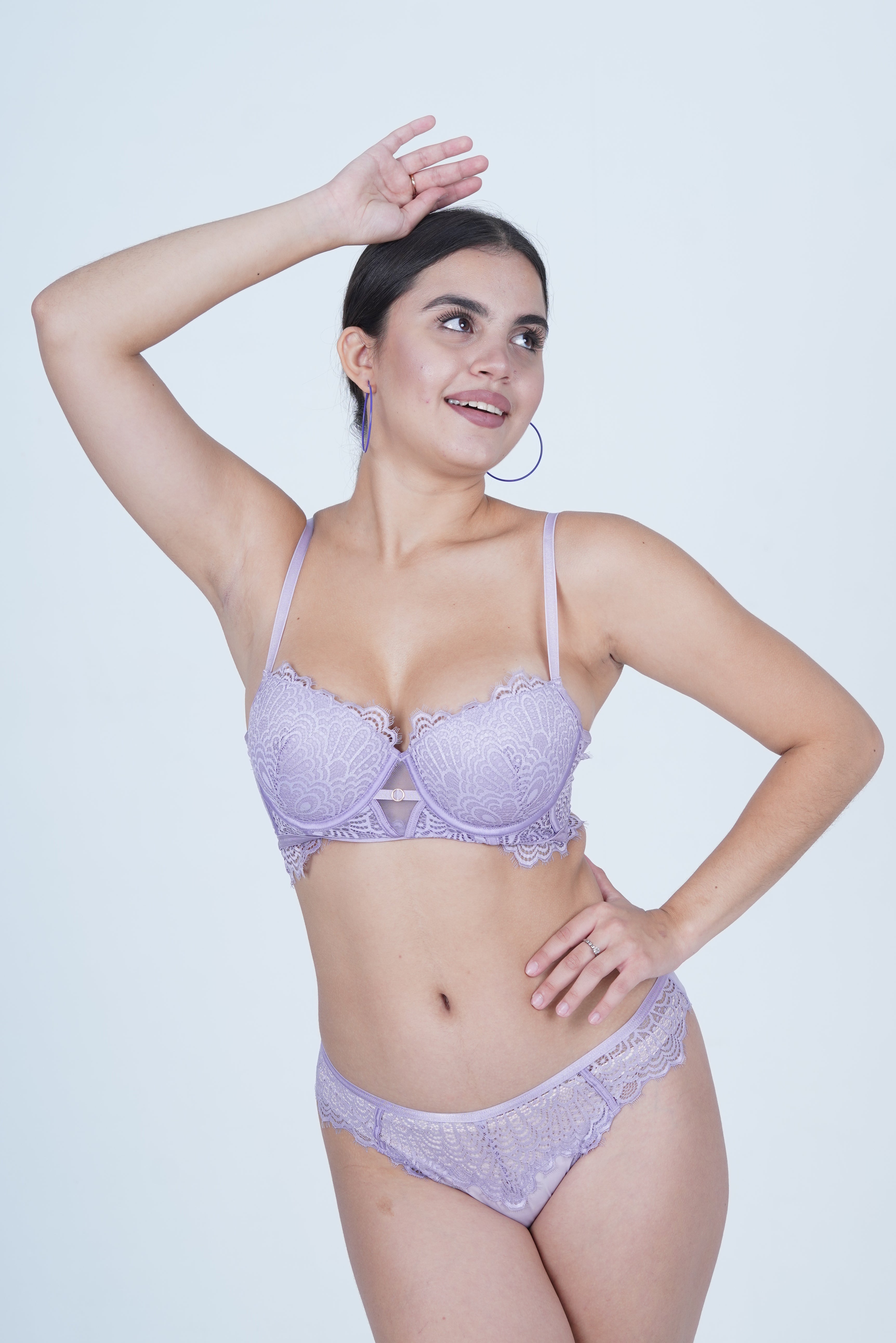 BELLAGIO Stylish Lace Panty Paired with Matching Bra for Women – Comfort Meets Allure BP5357-LILAC