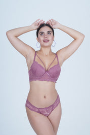 AXTZH Women’s Lingerie Panty Crafted with Delicate Lace for Alluring Comfort AP3102-HROSE