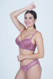 AXTZH Women’s Lingerie Panty Crafted with Delicate Lace for Alluring Comfort AP3102-HROSE