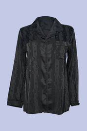 AXTZH 2-Piece Soft Nightwear Pajama Set NW X2215-BLACK-WC2S