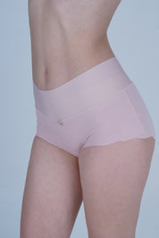 AXTZH Seamless Body-Hugging Women’s Brief with Delicate Front Accent XPTYSCOTHW1231IJ-PEACH