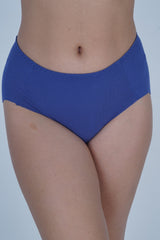 AXTZH Chic Mid-Rise Women’s Brief with Stylish Bow Detail and Smooth Finish XPTYSCOT8223IO-RBLUE