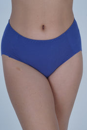 AXTZH Chic Mid-Rise Women’s Brief with Stylish Bow Detail and Smooth Finish XPTYSCOT8223IO-RBLUE