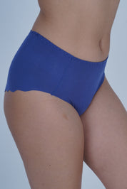 AXTZH Chic Mid-Rise Women’s Brief with Stylish Bow Detail and Smooth Finish XPTYSCOT8223IO-RBLUE