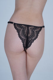 AXTZH Wild Whisper Thong XTHGFNET0583IO-BLKLEO