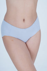 AXTZH Chic Mid-Rise Women’s Brief with Stylish Bow Detail and Smooth Finish XPTYSCOT8223IO-ICE