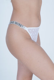 AXTZH Love Secret Mesh THONG XTHGFNET1001IO-WHITE