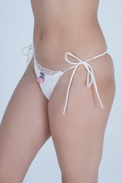 AXTZH Sweet Tease Tie-Side Brief XPTYFCOKNOT0650IO-WHITE