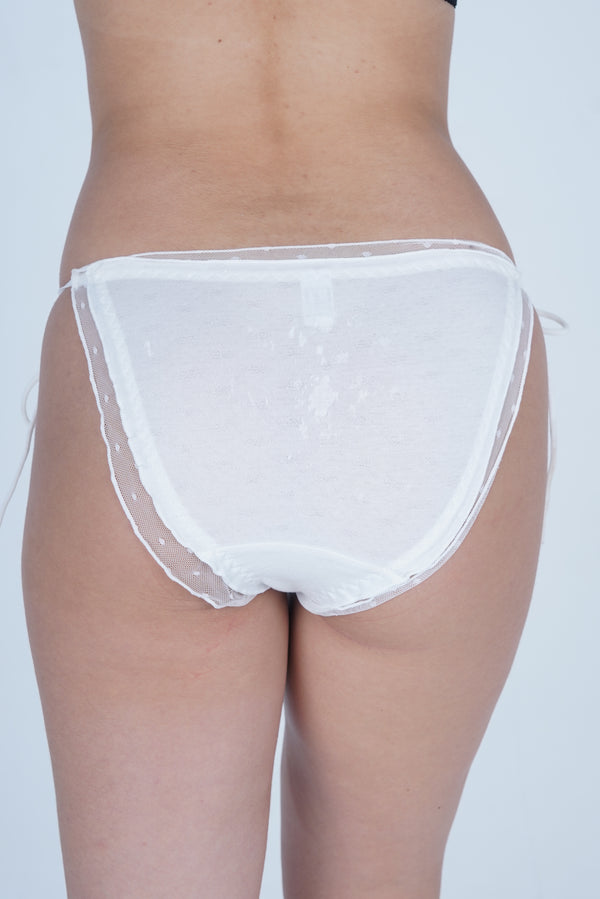 AXTZH Sweet Tease Tie-Side Brief XPTYFCOKNOT0650IO-WHITE