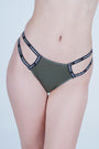 AXTZH Jeweled Trail Thong XTHGFBAL0186IO-OLIVE