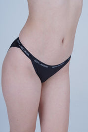 AXTZH Minimal Coverage Thong Brief for Women with Smooth Finish and Everyday Comfort XPTYFNE3751IO-BLACK