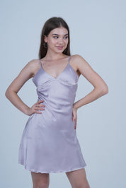 AXTZH One-Piece Nightwear for Women Featuring Feminine Silhouette and Alluring Flow X5024-SGREY-F1S