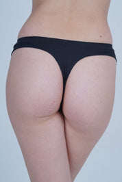 AXTZH Minimalist Style Women’s Thong with Perfect Balance of Elegance and Practicality XTHGSCOT1071IO-BLACK