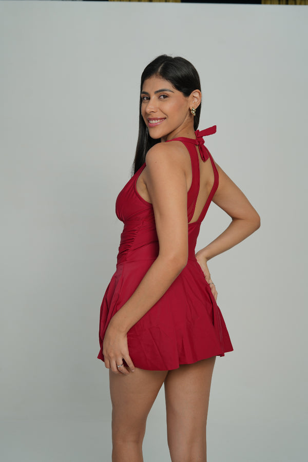 AXTZH Endless Glow Swimwear-X5010-SCARLET-1PF