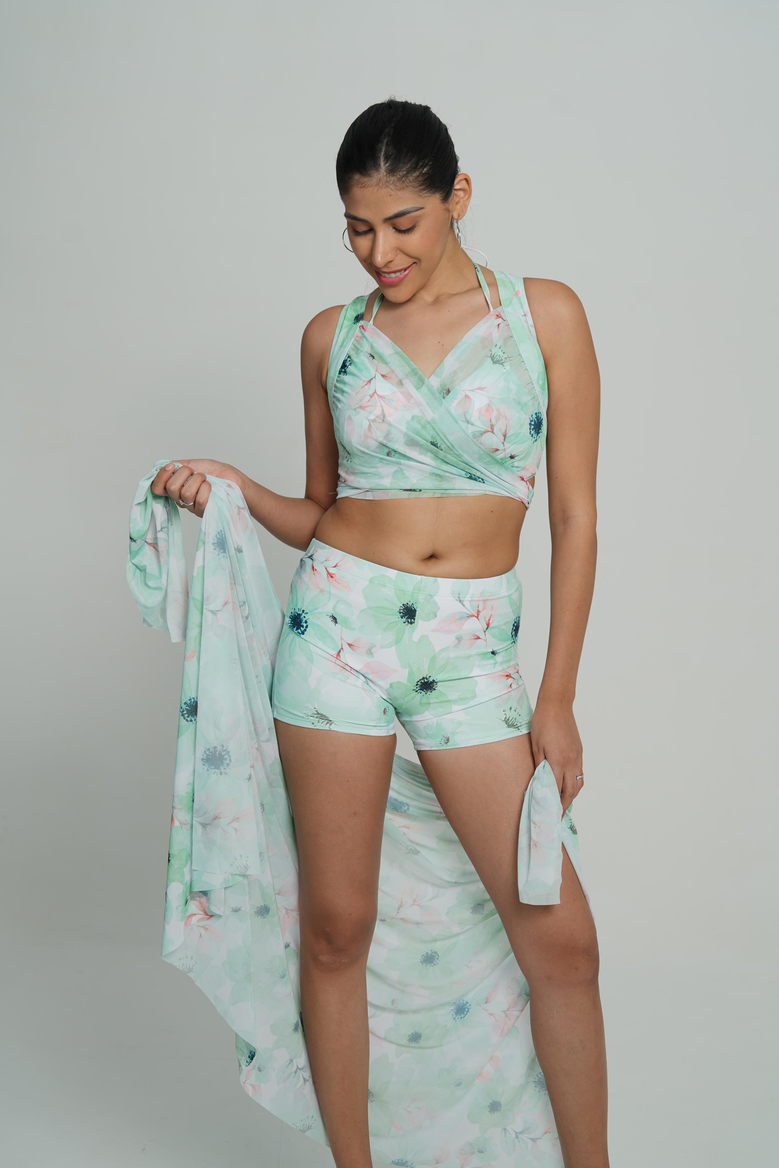 AXTZH Coastal Muse Swimwear-XSWIM3PS7350IY-MEAPR