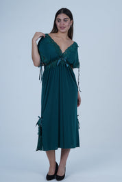 AXTZH Graceful 2-Piece Nightwear Ensemble X2501-PINE-F2M