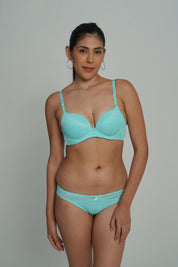 AXTZH Lace Waist Bikini Panty PSET AP2324-AQUA
