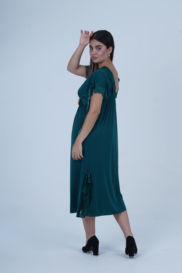 AXTZH Graceful 2-Piece Nightwear Ensemble X2501-PINE-F2M