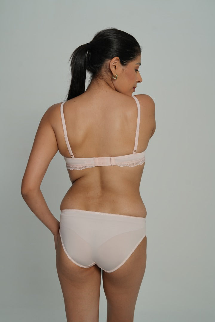 AXTZH Sheer Lace Edge Panty AP9001-BLUSH