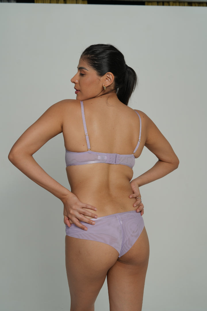 Bellagio Lilac Mesh Detail Panty BP0002-L-LILAC